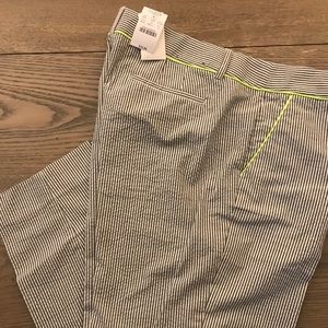 NWT JCrew Factory seersucker ankle pants